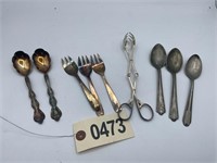 GROUP OF SILVER PLATED FLATWARE