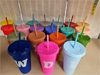 PlasticTumblers/Cups/Lids & Straws 24oz 20PkREAD