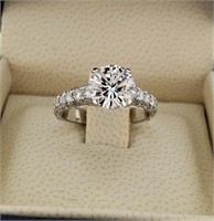 Solid Platinum 2.30ctw Diamond  Ring