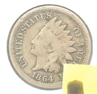1864 Indian Head Penny  Copper - Nickel