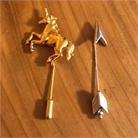 Unicorn & Arrow Stick Hat Pins