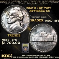***Auction Highlight*** 1950-d Jefferson Nickel TO