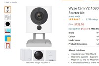 Wyze Cam V2 1080P Indoor Smart Home Camera