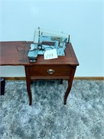 OLD WHITE SEWING MACHINE