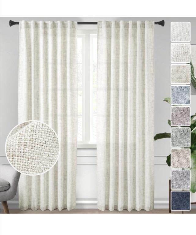 New (Size 52"x100") Curtains Panels for Back Tab
