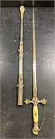 Vintage Masonic Sword
