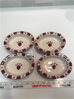 Pet food dishes, ceramic