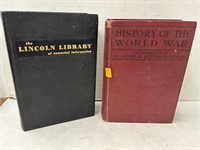 History of the World War & the Lincoln Library of