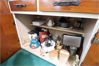 Contents of Cabinet - Small Appliances & More