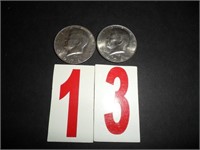 Lot of 2- (1)1978 & (1)1978 D  Kennedy Half