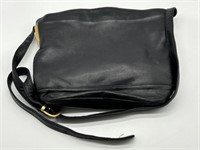 Lord & Taylor Vintage Black Leather Handbag