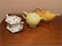 2- Hall Tea Pots, 1-ellgreave Tea Pot