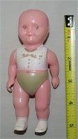 Vtg Renwal Plastic No9 Baby Toddler Sailor Doll 5"