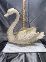 Large vintage swan planter