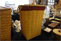 Longaberger kitchen waste basket with cloth