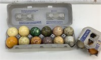 Lot of 15 Marble Eggs