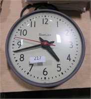 simplex electric wall clock