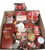 Assorted Coca Cola Memorabilia, Tins, Bank