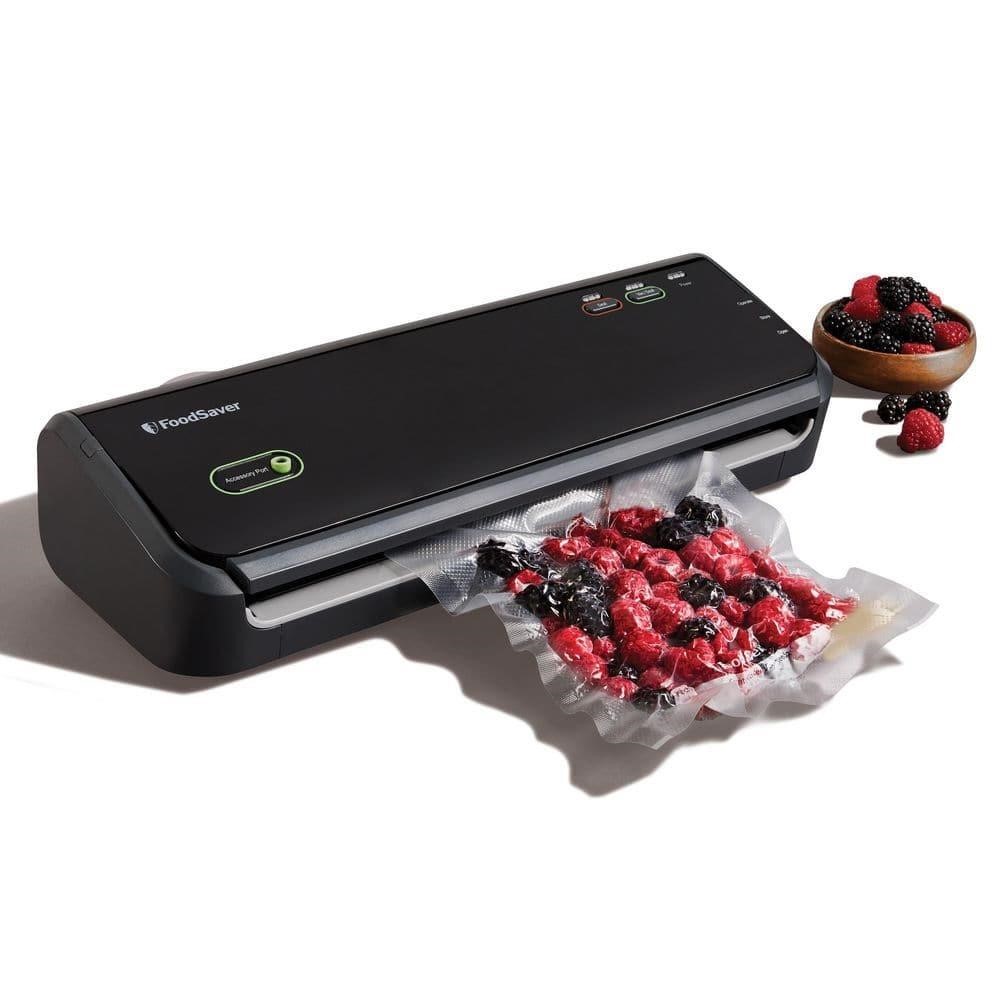 Black Food Vacuum Sealer System with Starter Bags