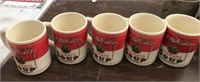 (5) Campbell's Soup Classic Red and White Mugs