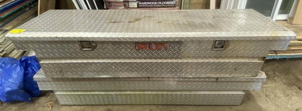 Delta Diamondplate Metal Truck Bed Toolboxes and