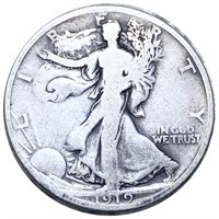1919 Walking Liberty Half Dollar NICELY CIRCULATED