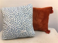 (2) Decorative Throw Pillows