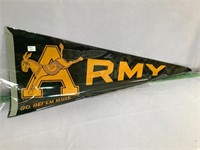 1930’s Army football pennant felt