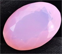 Certified 52.40 ct Natural Ethiopian Pink Opal
