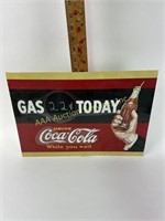 Coca. Cola gas today sign