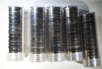 5-MIXED DATE ROLLS 1965, 66 & 67 SMS  NICKELS