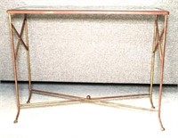 Metal Sofa Table Insert Glass Top