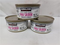 Kirkland wild caught Alaskan pink salmon 3- 6oz.