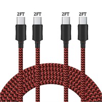 4Pack 2FT USB C Cable: Fast Charger for Samsung  L