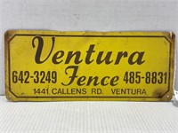 VENTURA TINTACKER FENCE SIGN, 12 X 5