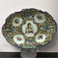 MORIAGE PORCELAIN PORTRAIT PLATTER