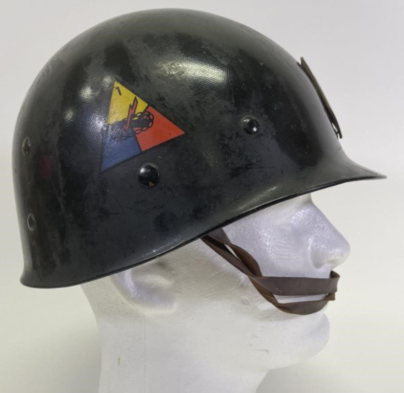 US Korean War Era M1 1st  Armored Division Helmet
