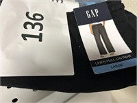 Gap linen pull on pant L