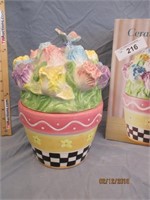 Flower Bouquet Cookie Jar