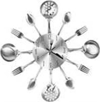 SEALED - Metal Kitchen Cutlery Clock