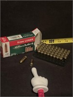 9 mm Luger 115 grain 50 rounds.
