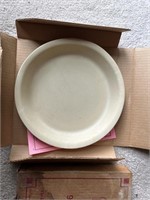 2 x 9” Pampered Chef  Stoneware pie plate