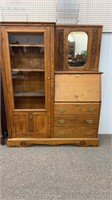 Antique oak secretary bookcase