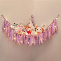 Lewondr Stuffed Animal Hammock, Dense Stuffed