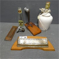 Heinz Bottle - Brass Letters Mail Slot - Lamp