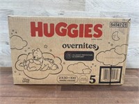 100ct Huggies size 5 diapers overnites