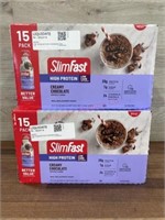 2-15 pack slim fast shakes