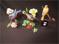 Three bird figurines: 7" Summer's Song,