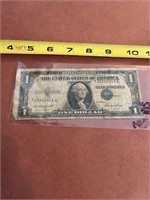 Series 1935E blue seal silver certificate