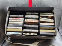 Vintage Cassette Tapes Lot w/Case